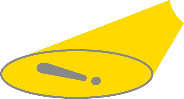 懐中電灯の光のイラスト